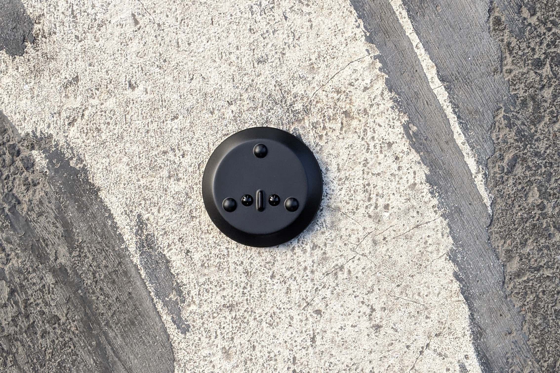 Pebble sensor viewed from above